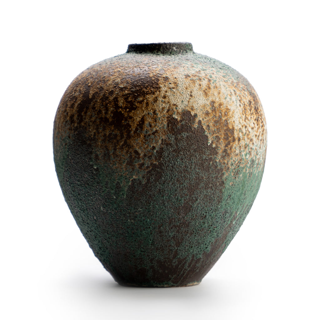 Green Earthen Vase