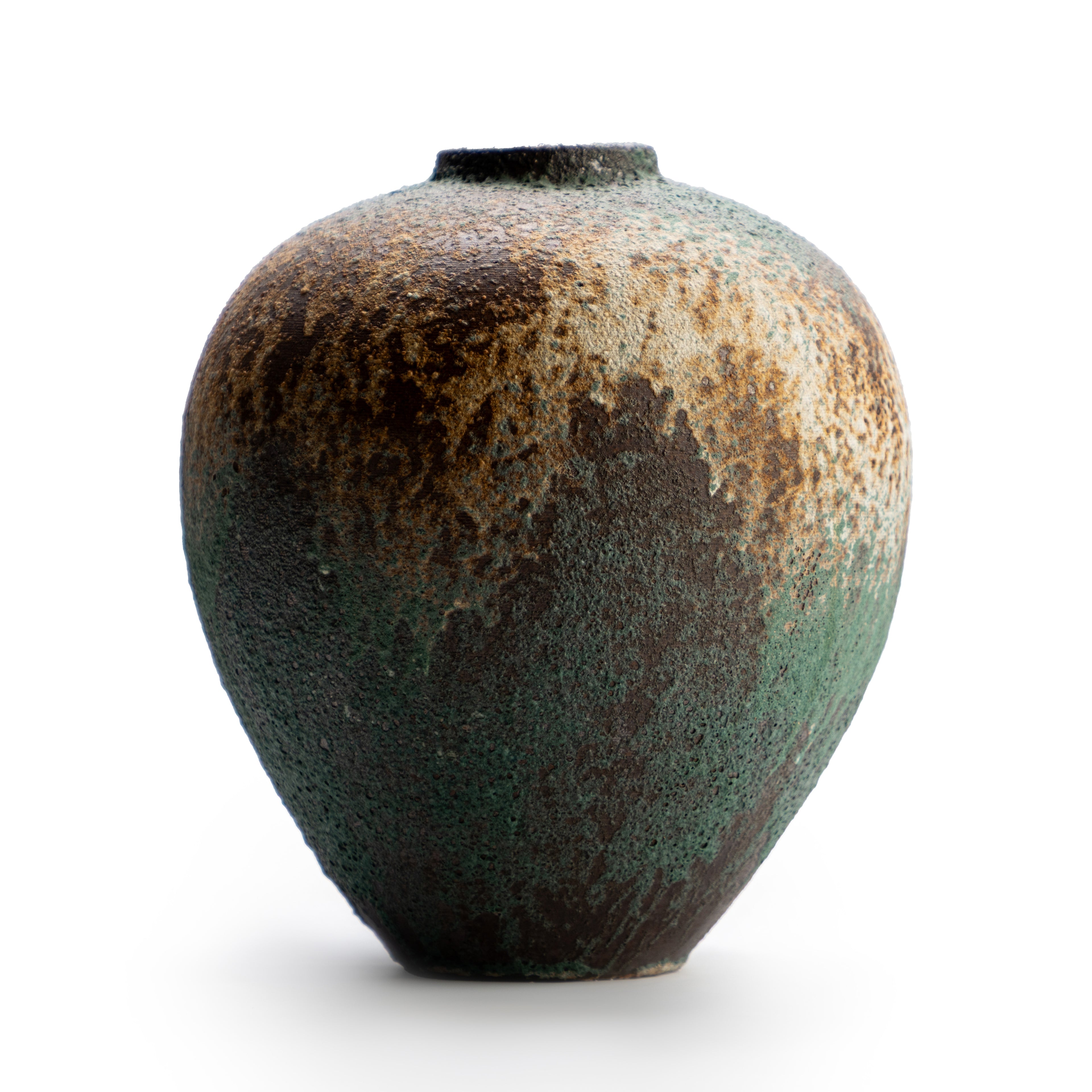Green Earthen Vase