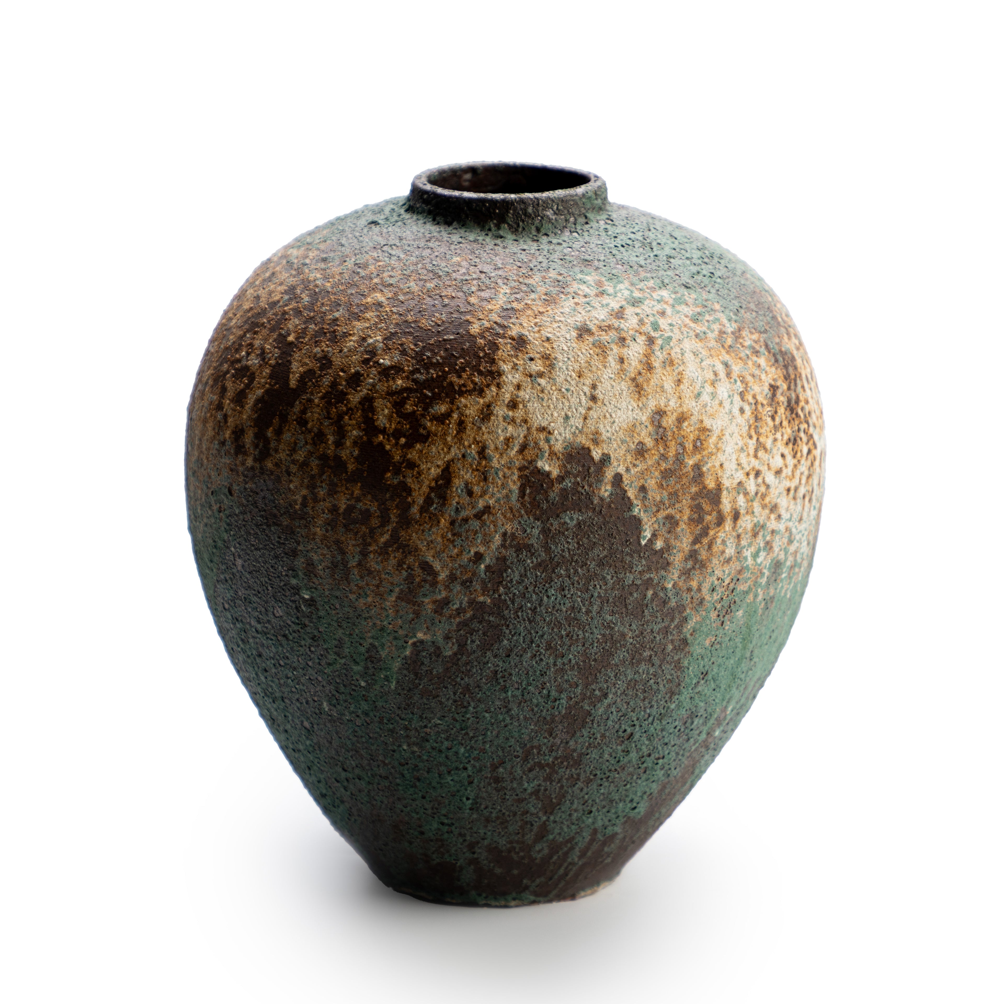 Green Earthen Vase