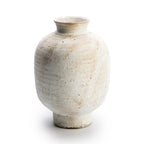 White Textured Round Pot