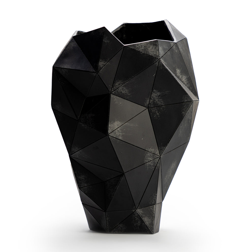 Geometrical Black Vase