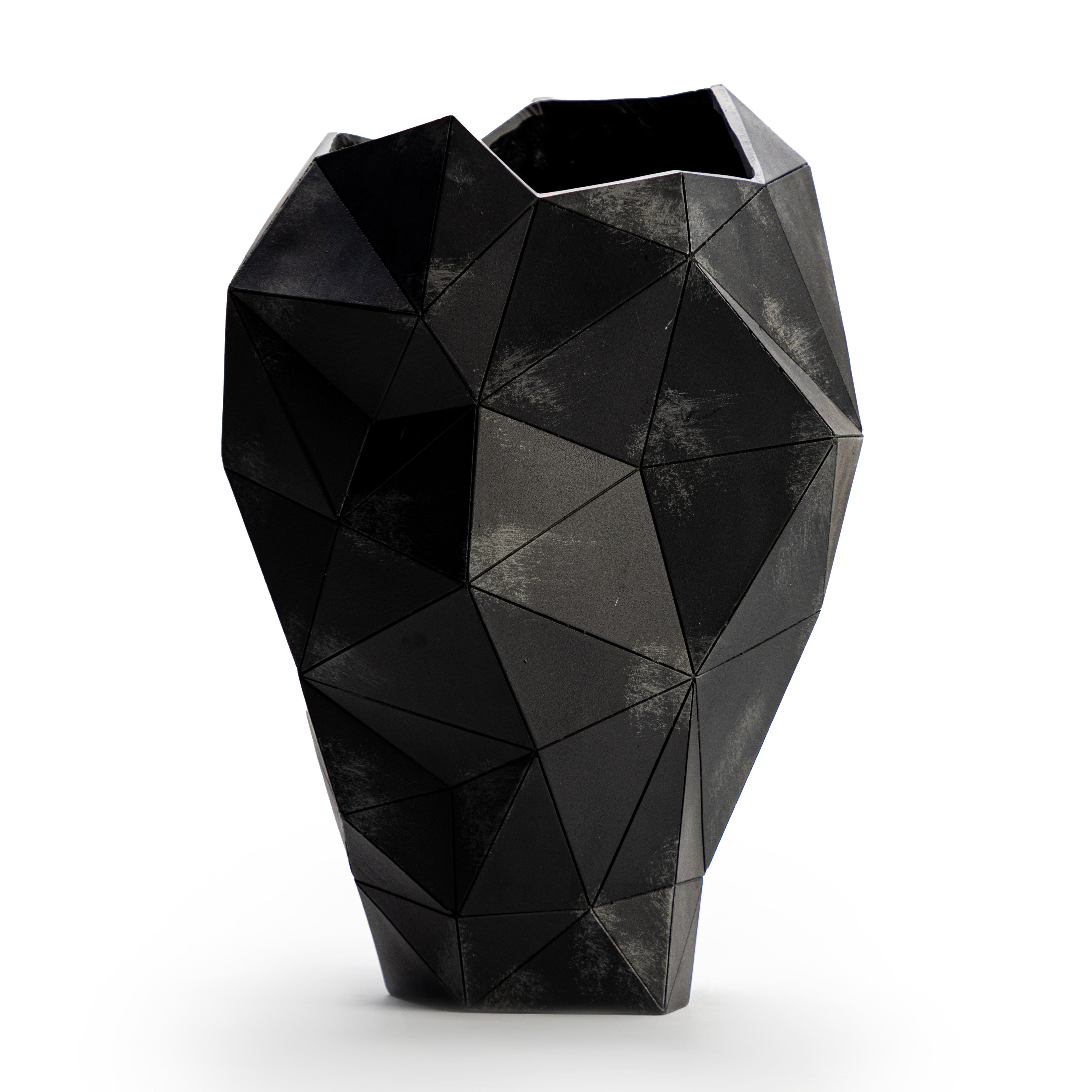 Geometrical Black Vase