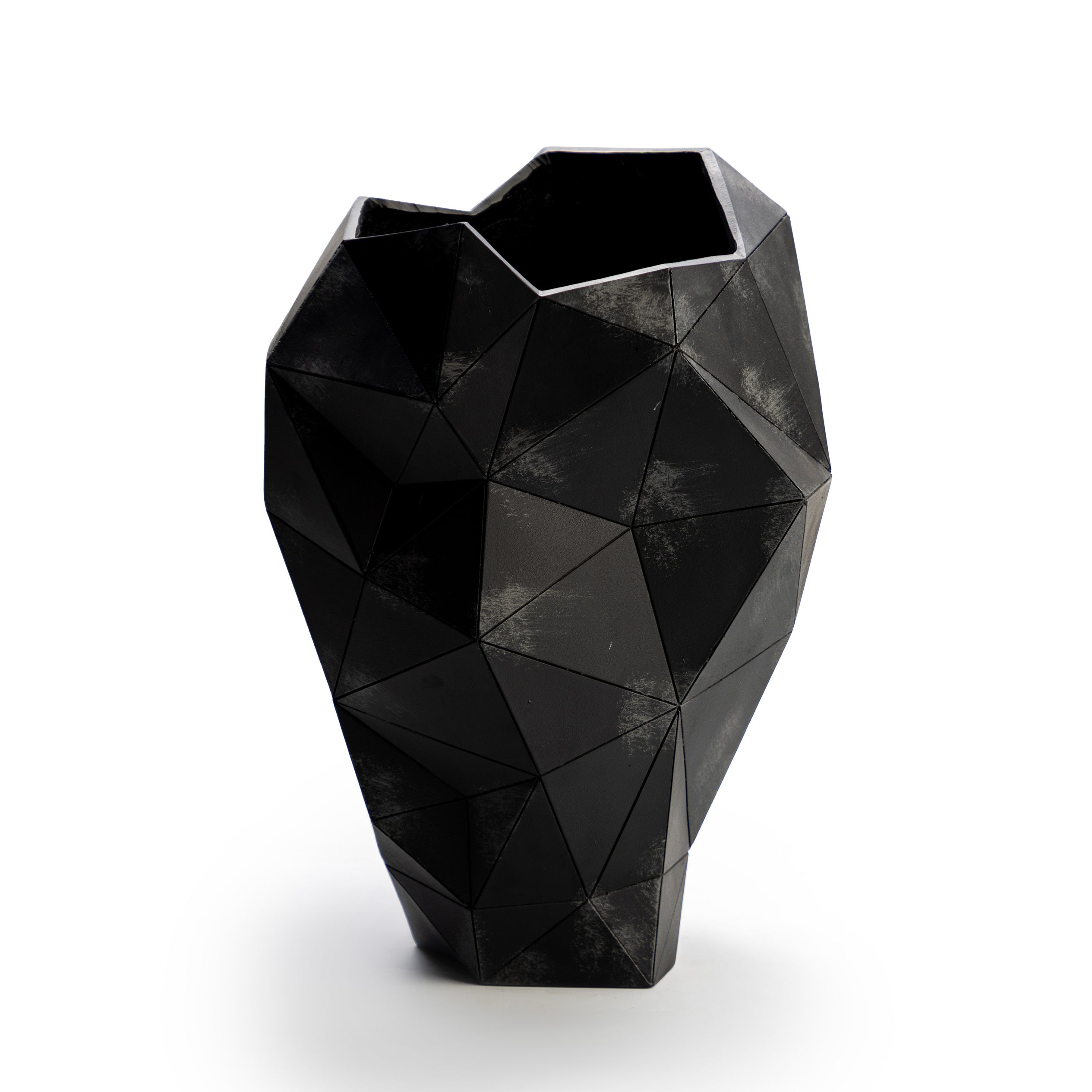 Geometrical Black Vase
