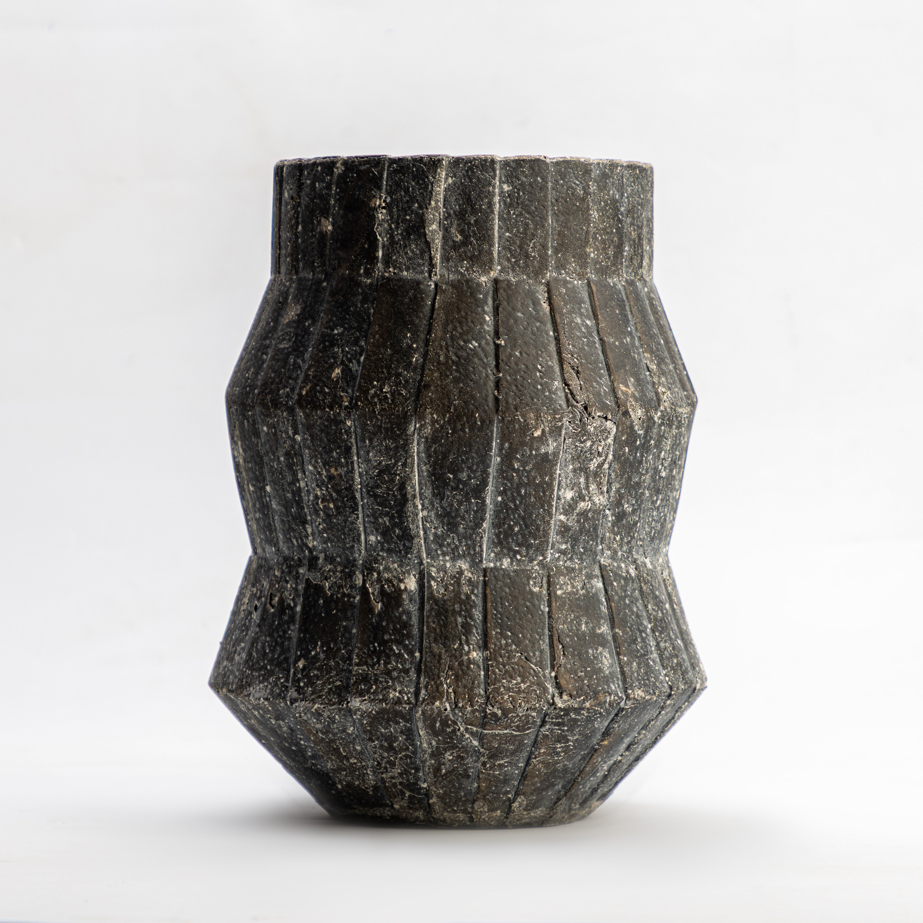 Geometric Stone Vase