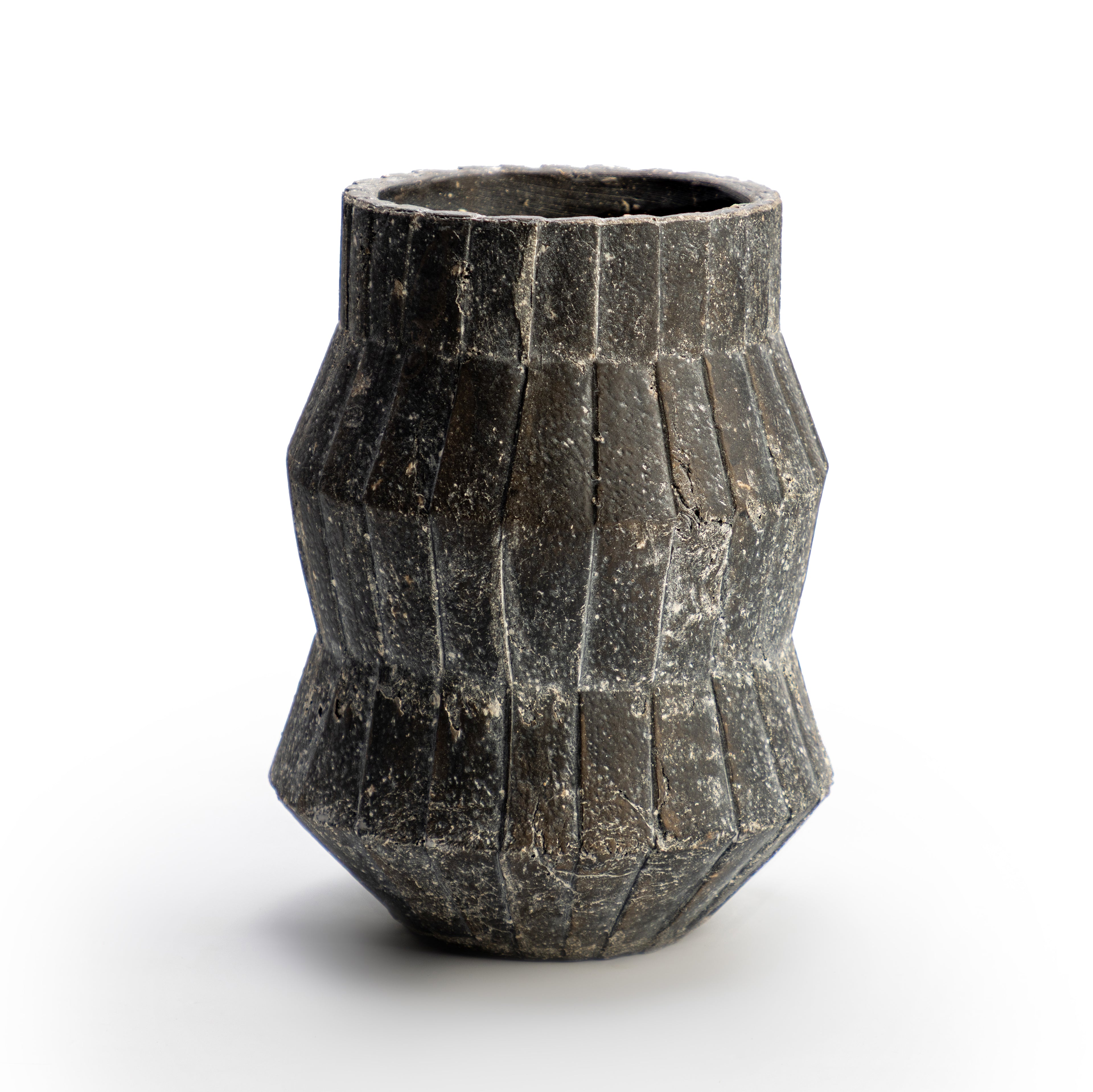 Geometric Stone Vase