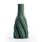 Green Swirl Texture Vase
