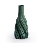 Green Swirl Texture Vase
