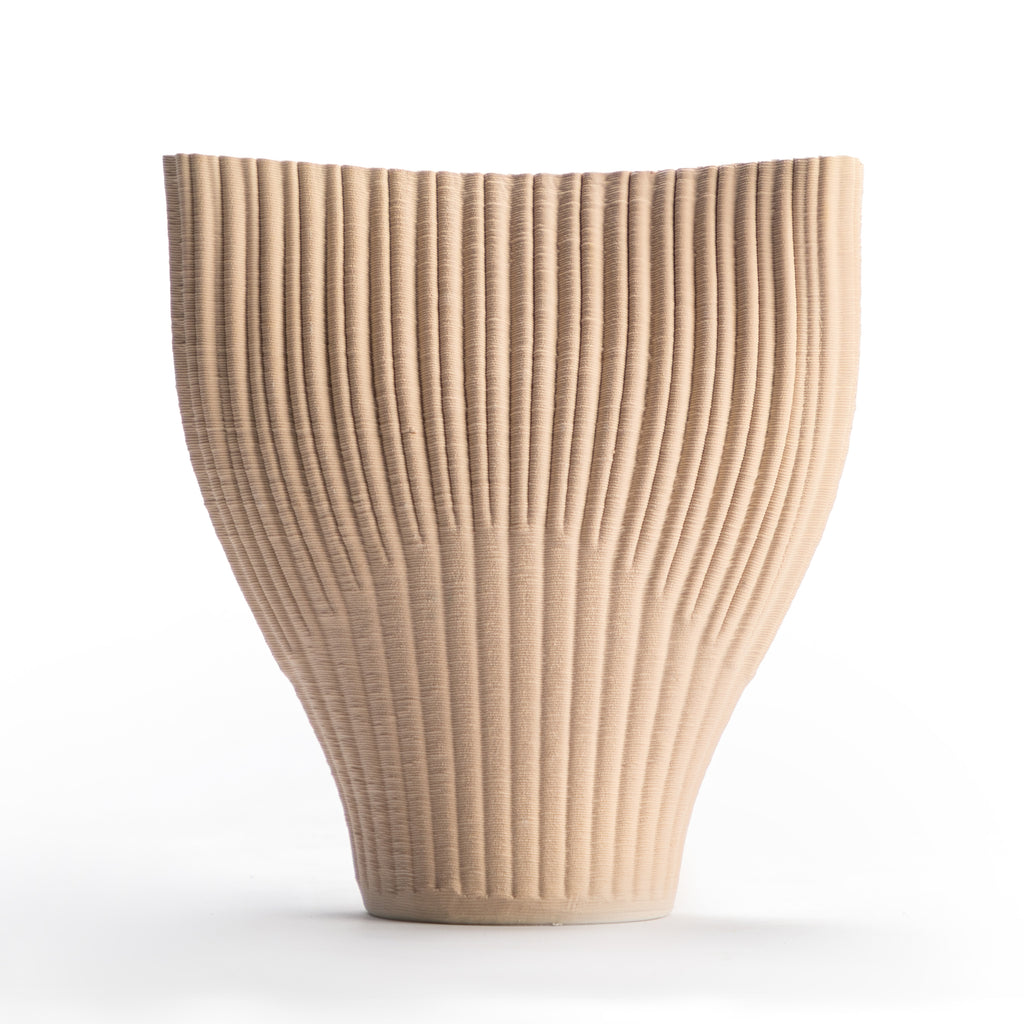Peach Ribbed Vessel