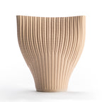Peach Ribbed Vessel