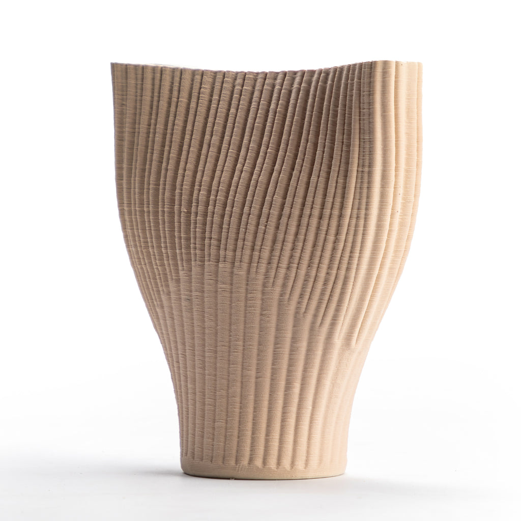 Peach Ribbed Vessel