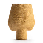 Textured Yellow Vase