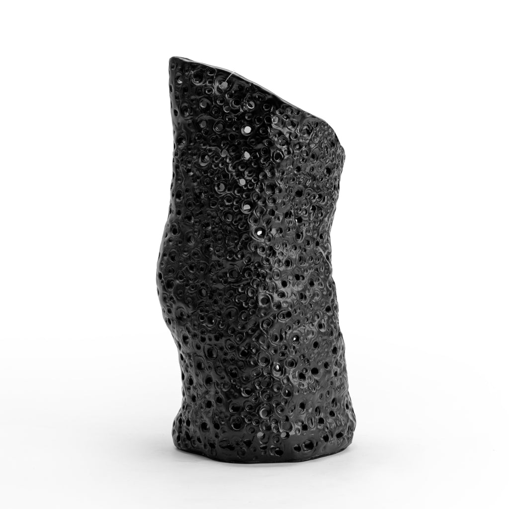 Black Textured Vase