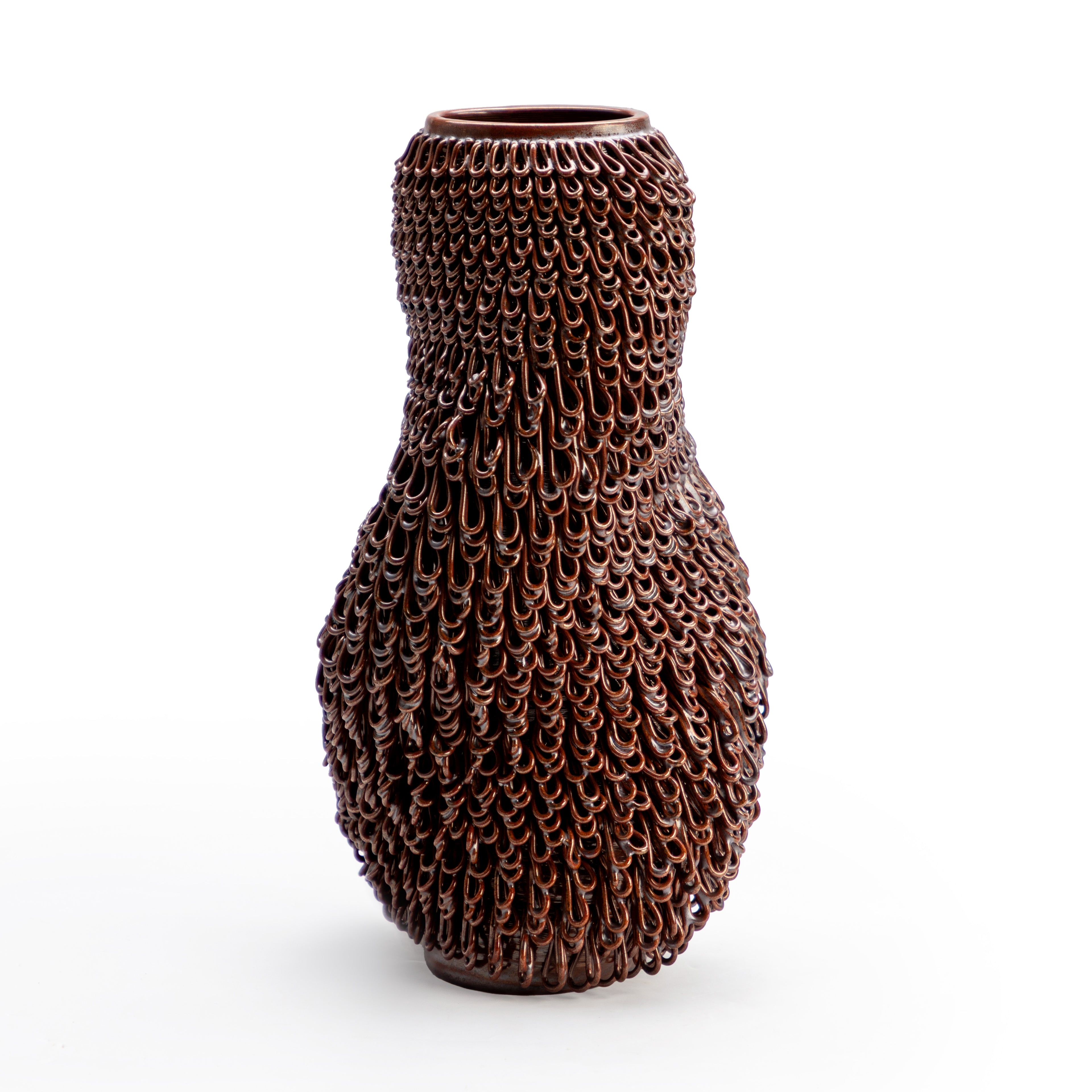 Brown Textured Vase