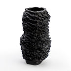 Black Textured Vase