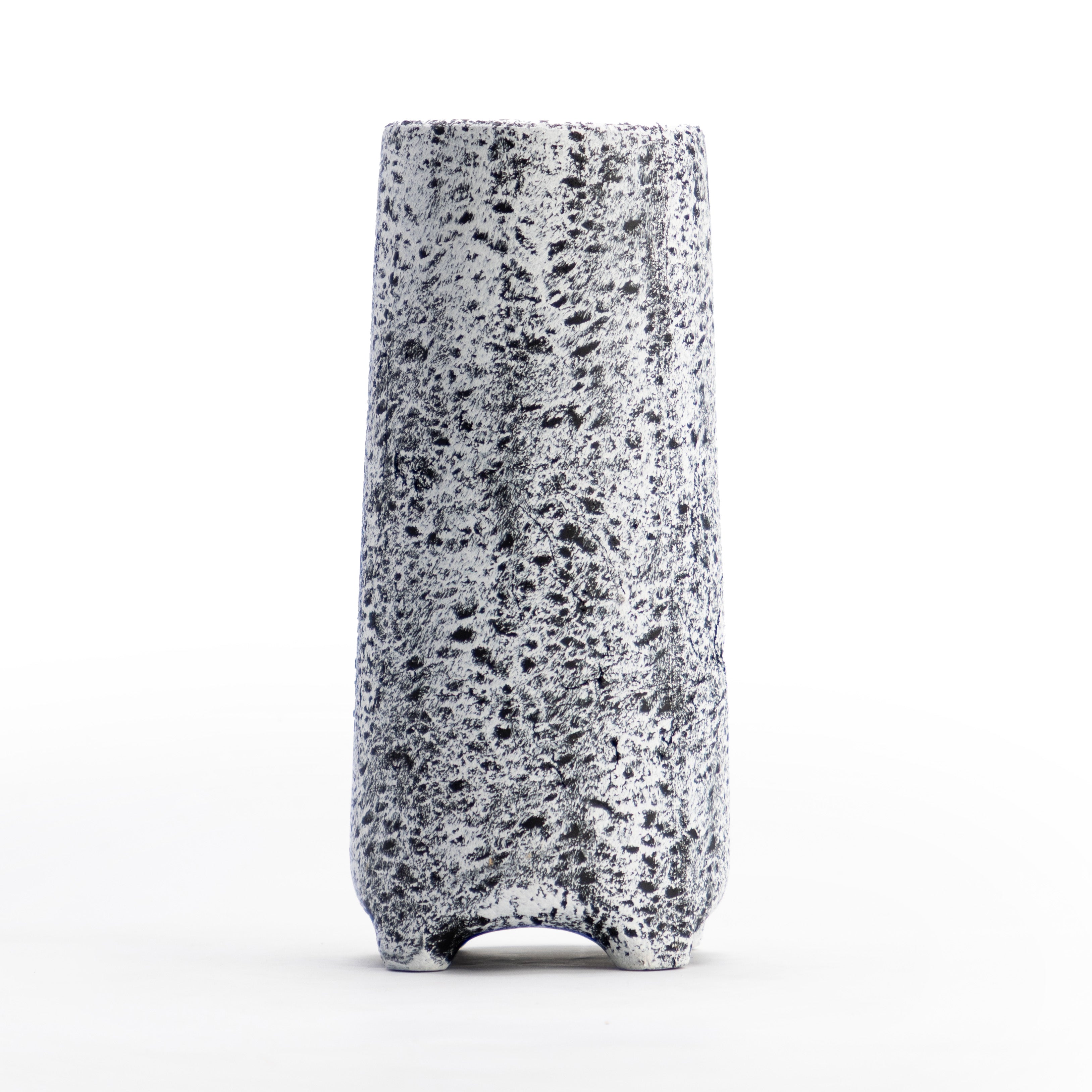 White Splatter Vase