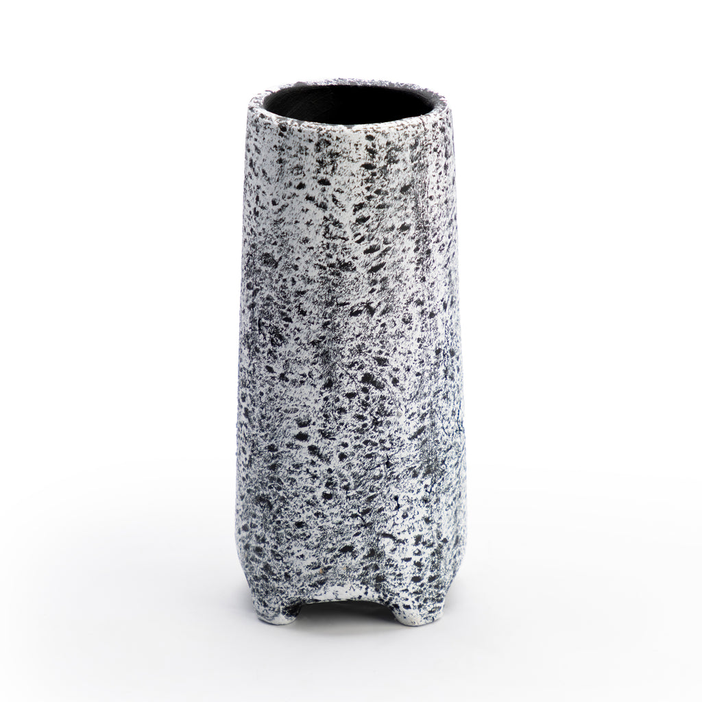 White Splatter Vase