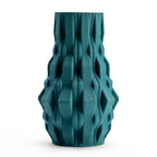 Teal Blooming Vase