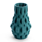 Teal Blooming Vase