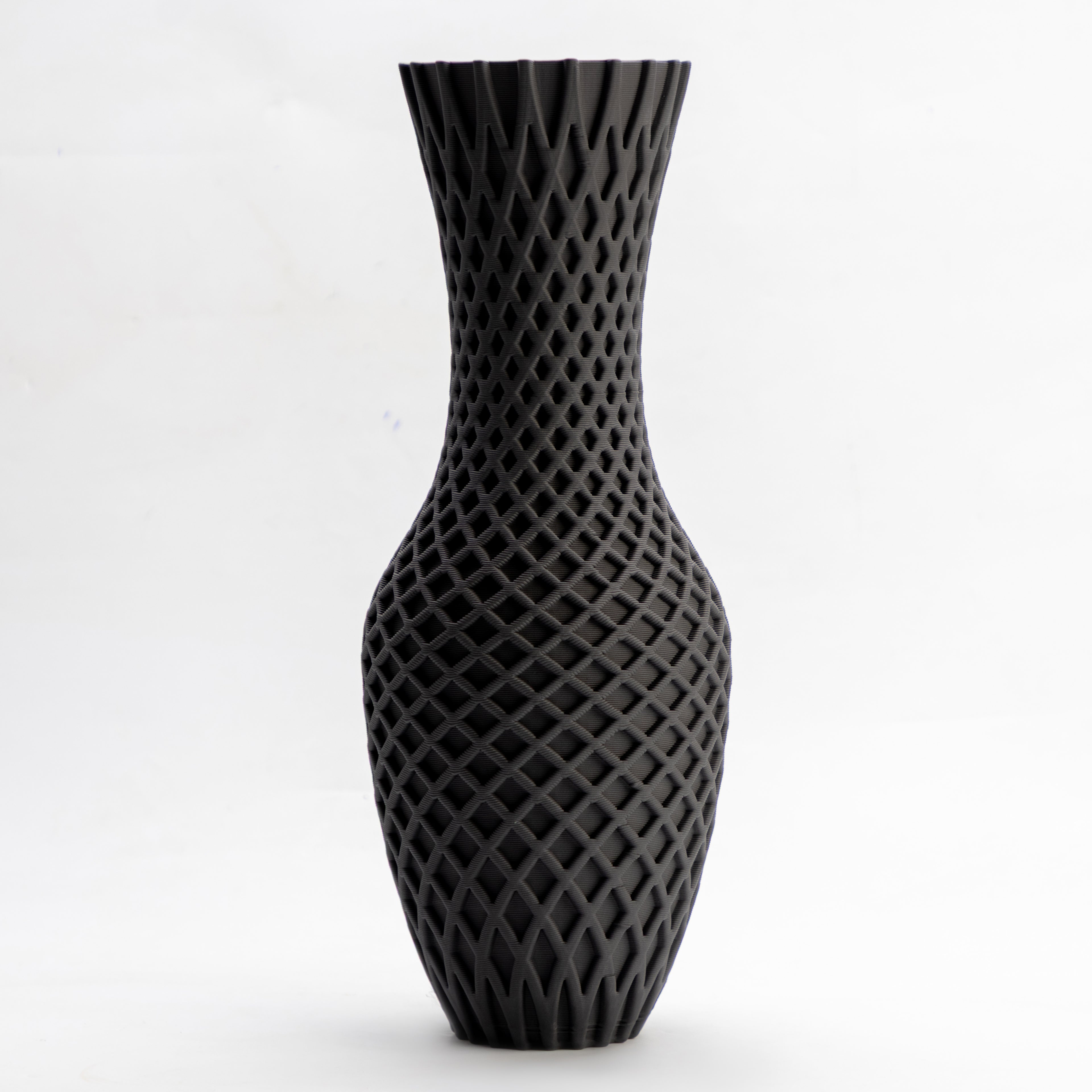 Checked Pattern Vase