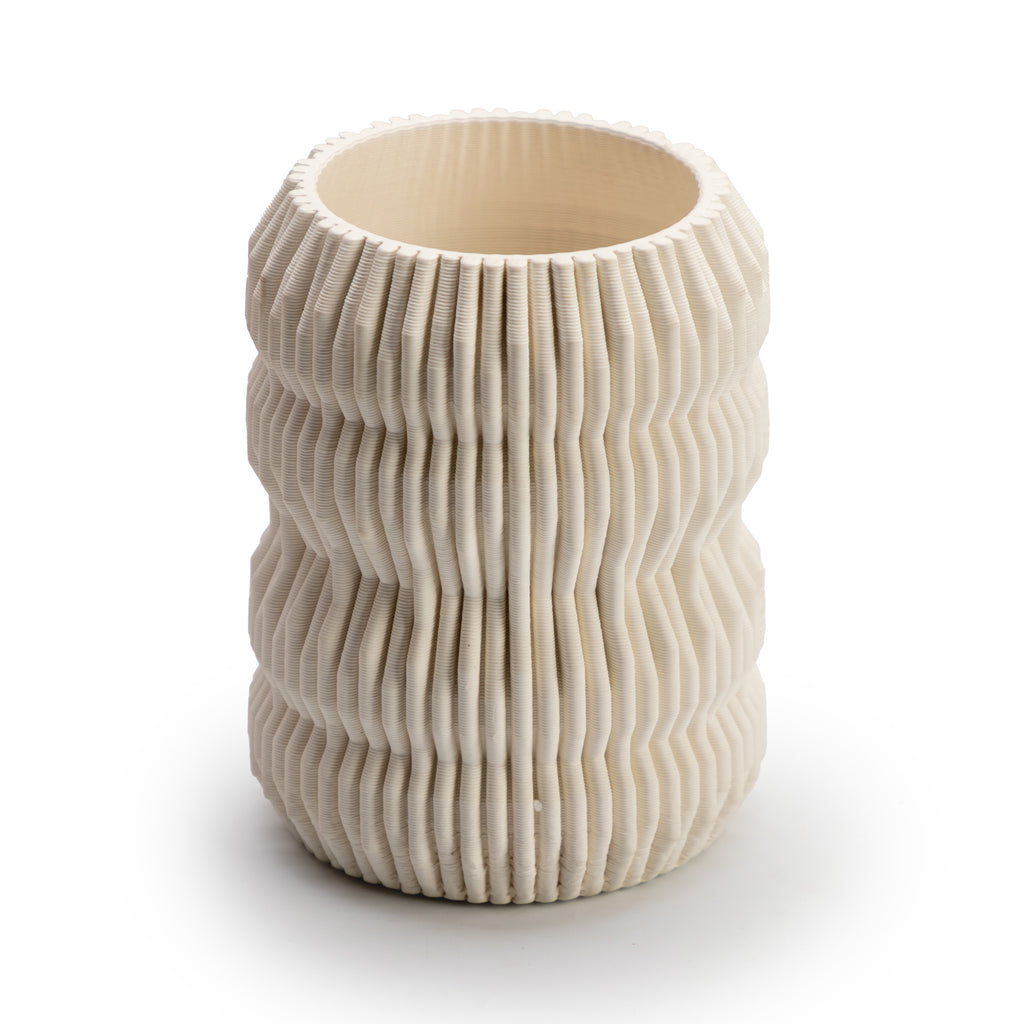 Ribbed Vase
