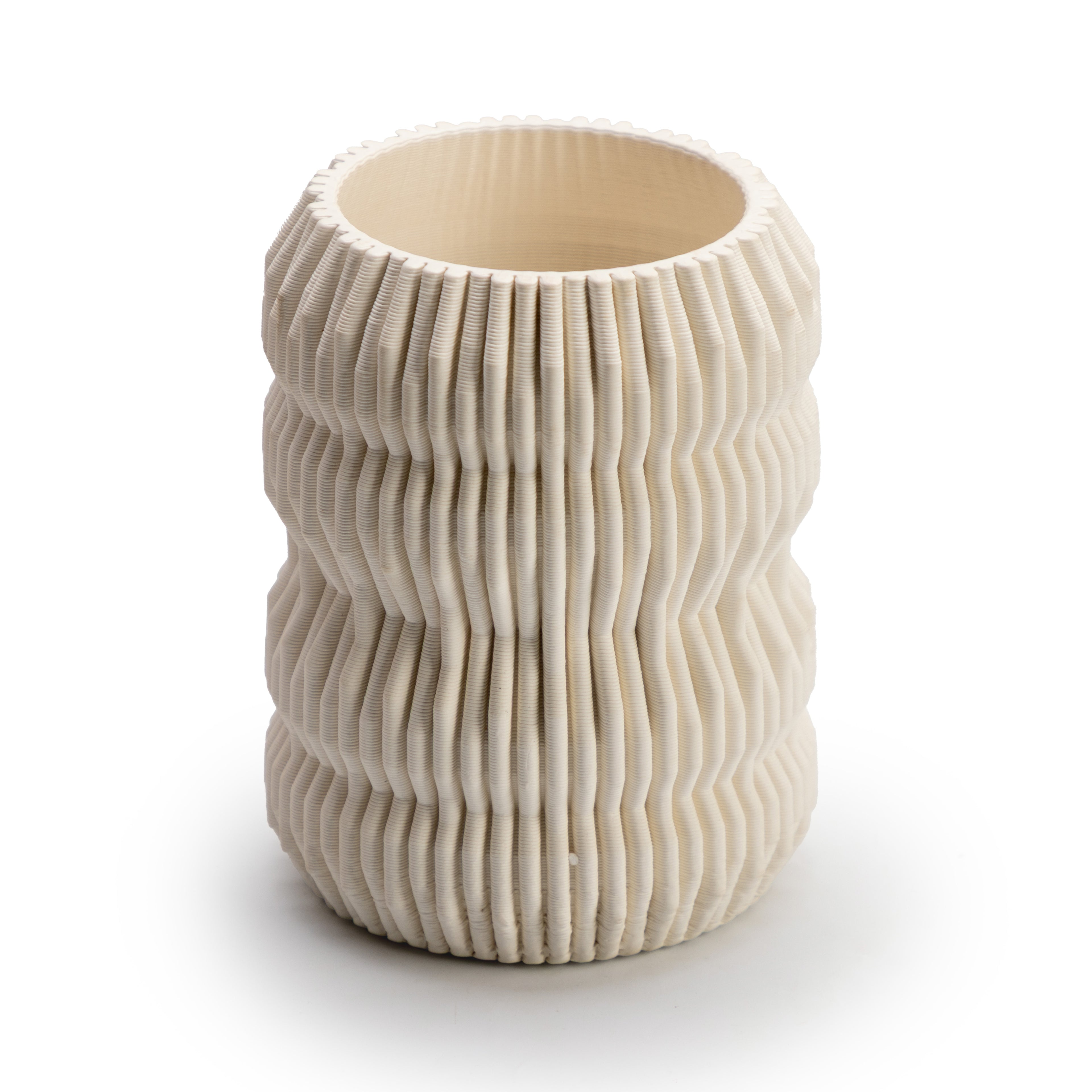 Ribbed Vase