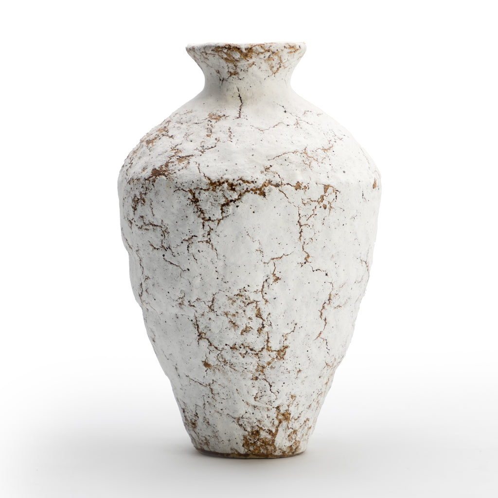 White Crack Texture Pot