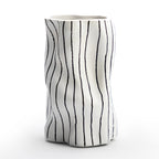 Striped Curved Vase