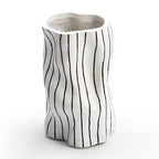 Striped Curved Vase