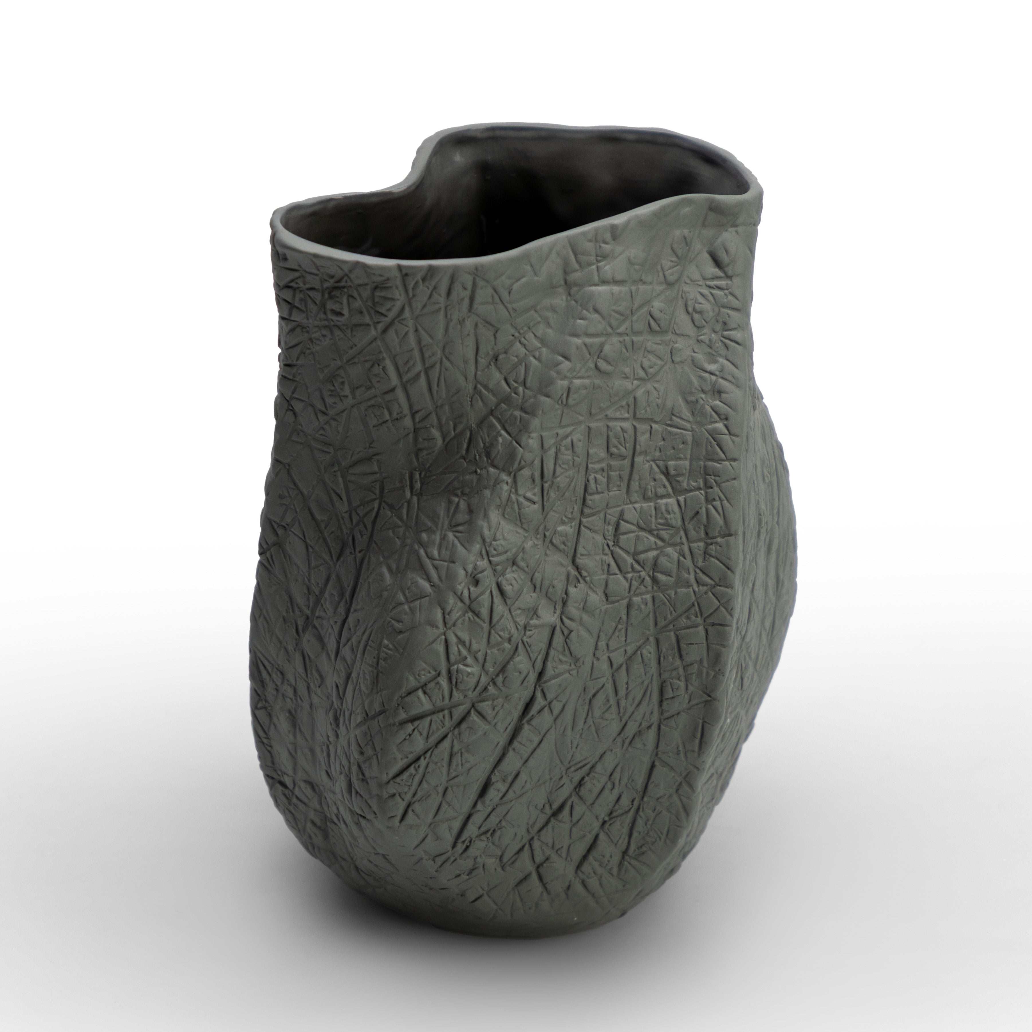 Grey Craft Vase