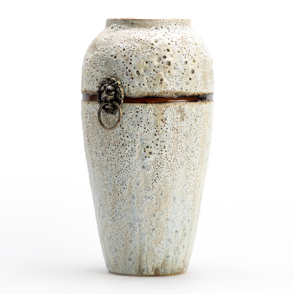 White Rimstone Vase