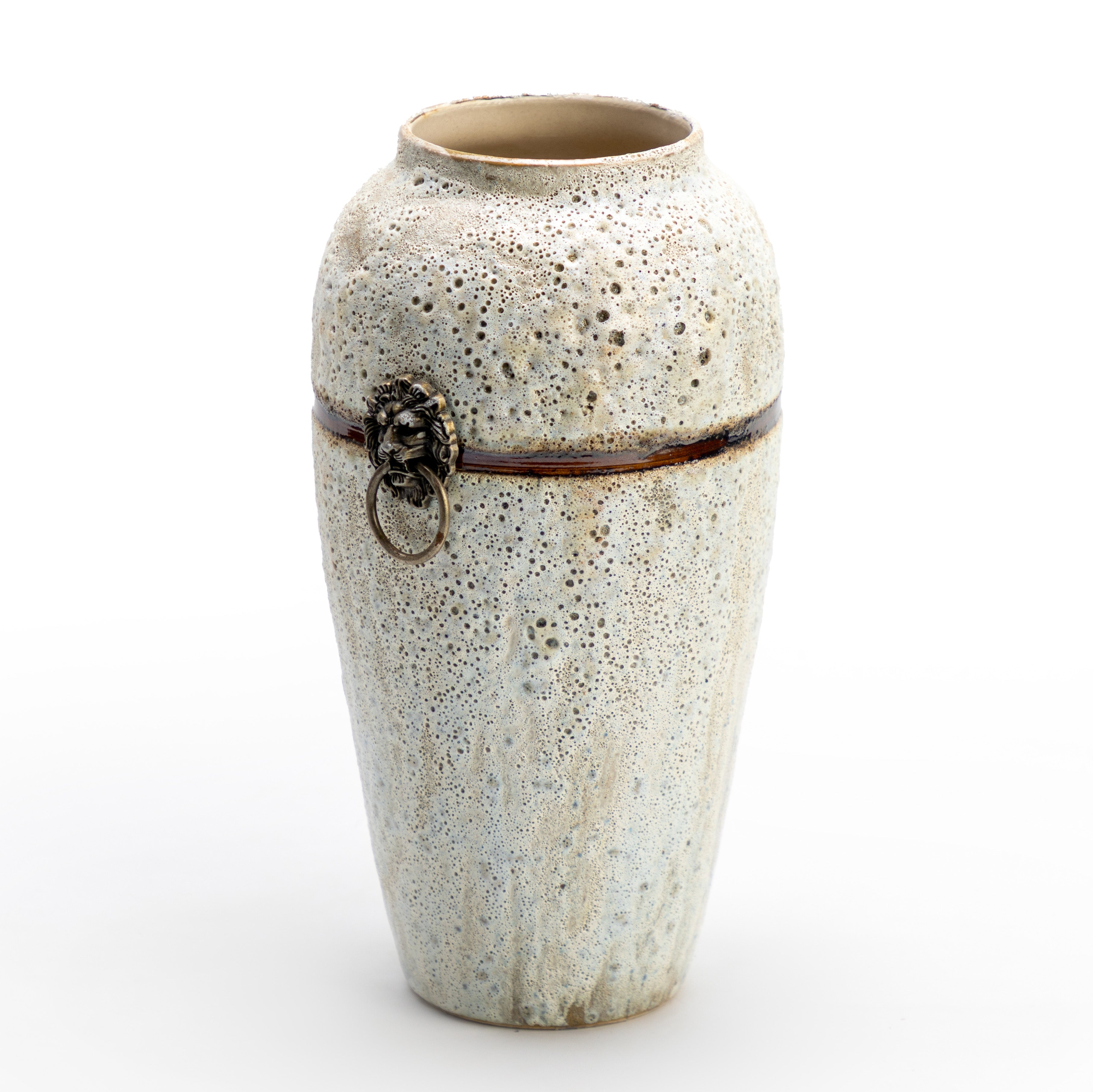 White Rimstone Vase