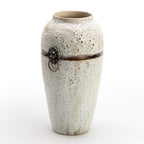 White Rimstone Vase
