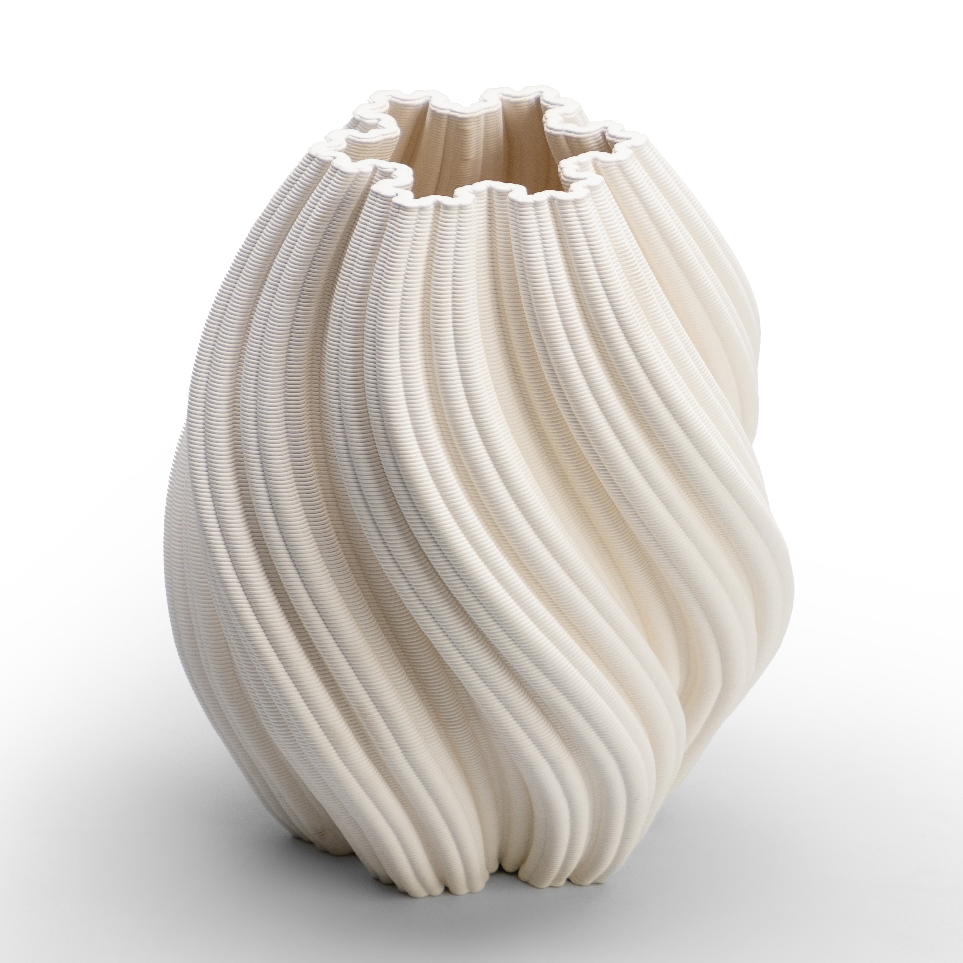 Ribbed Vase