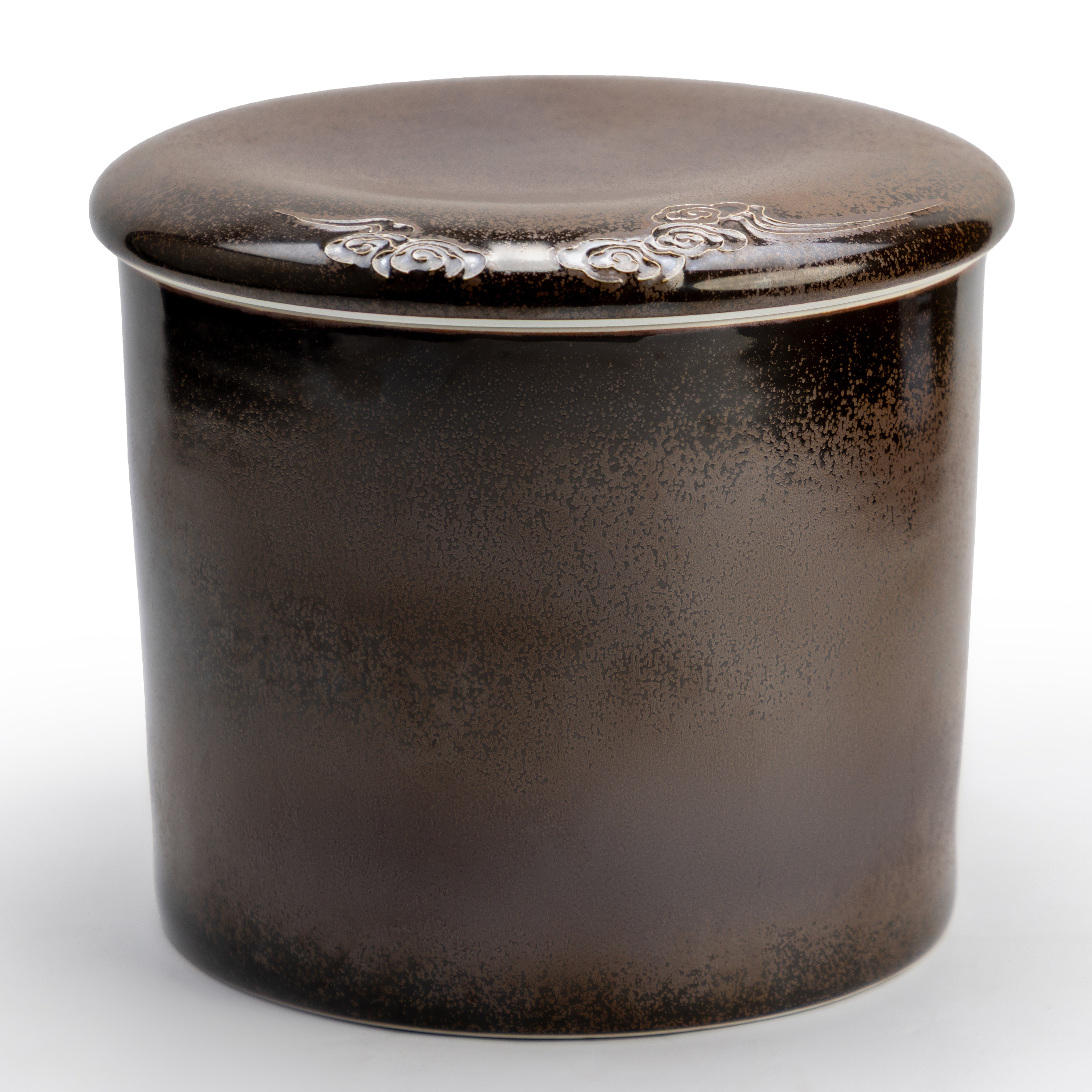 Round Brown Jar