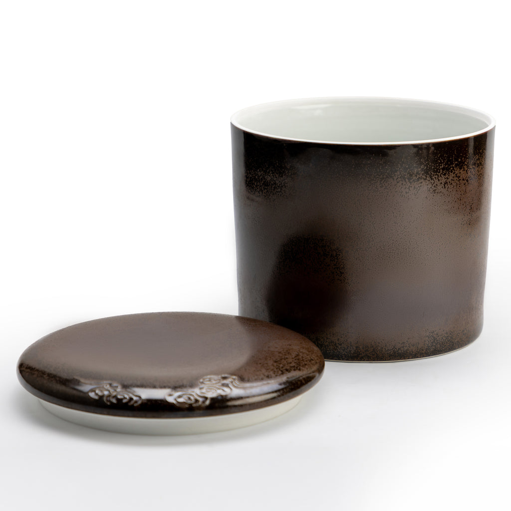 Round Brown Jar