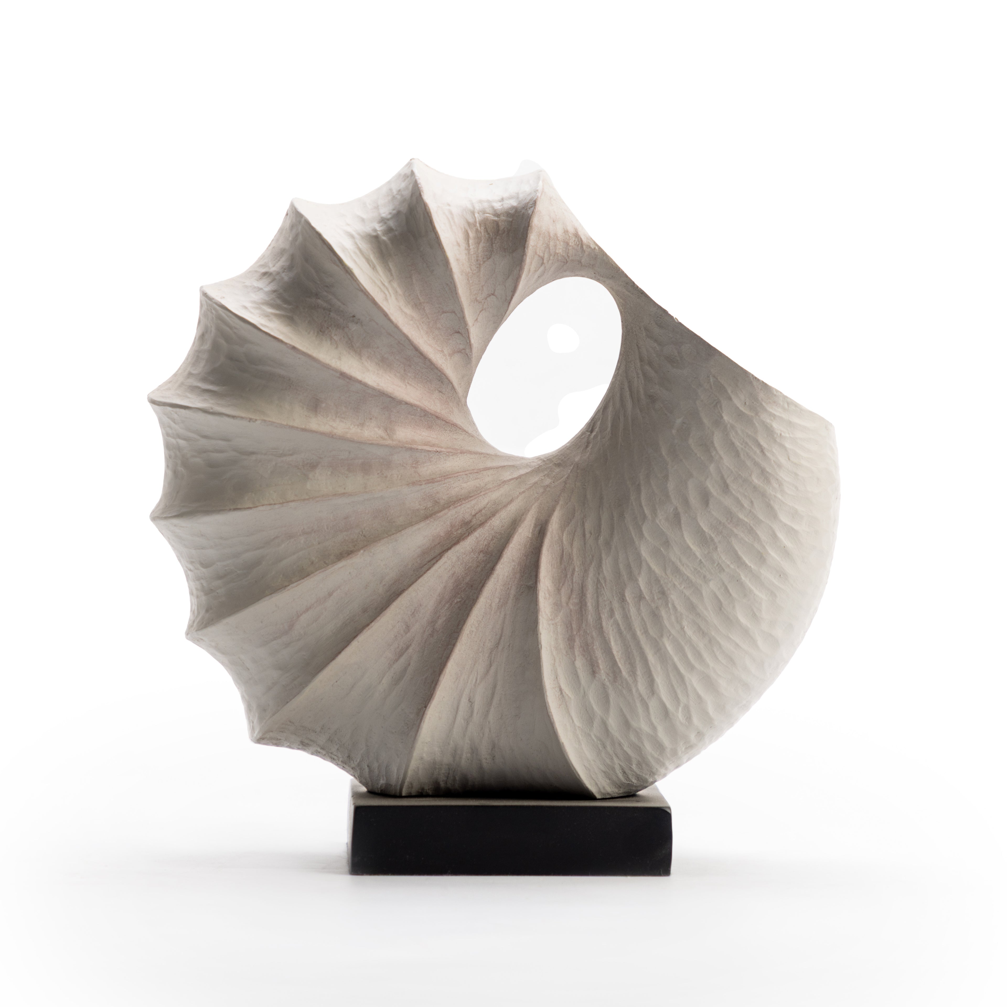 White Shell Resin Sculpture