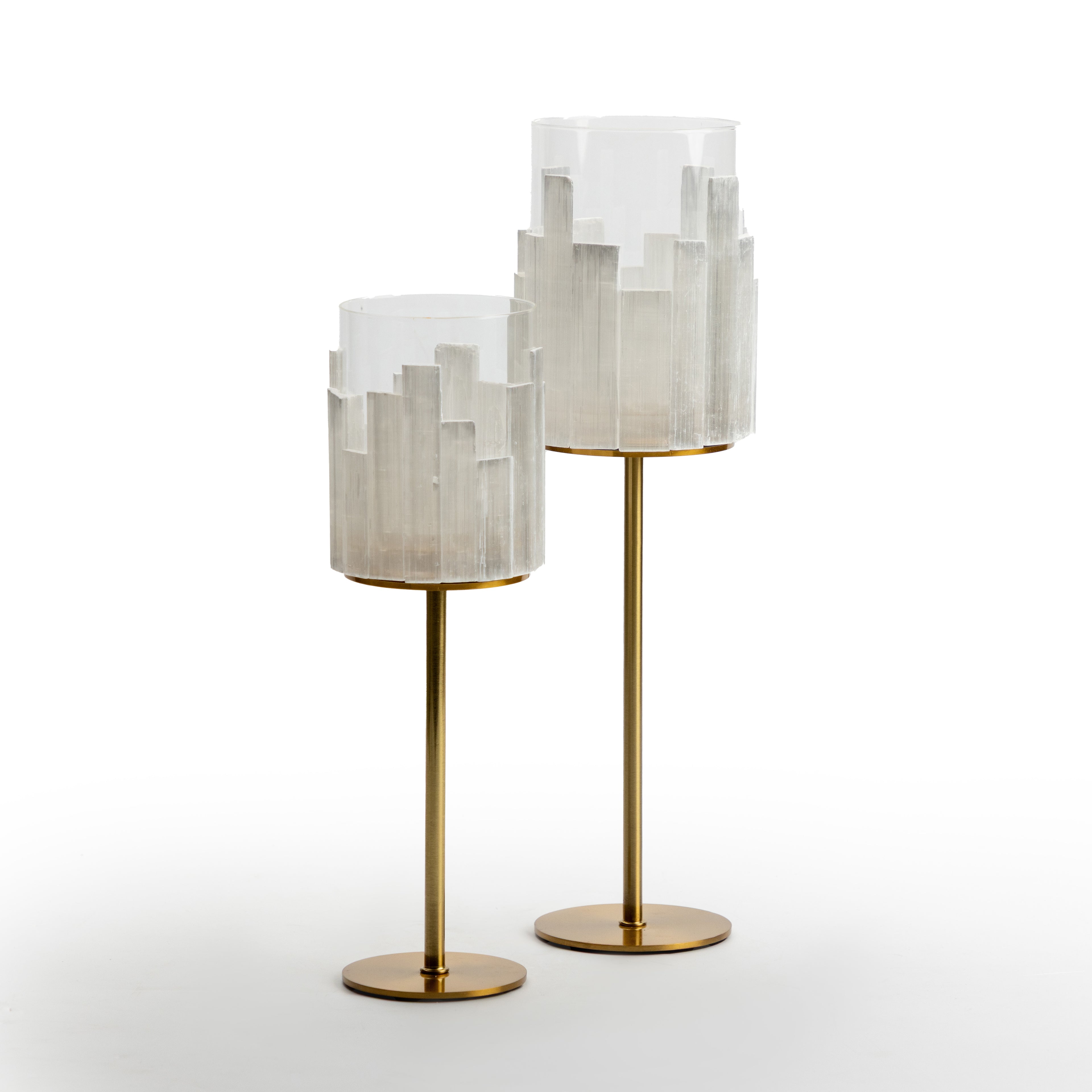 Frosted Candle Stand