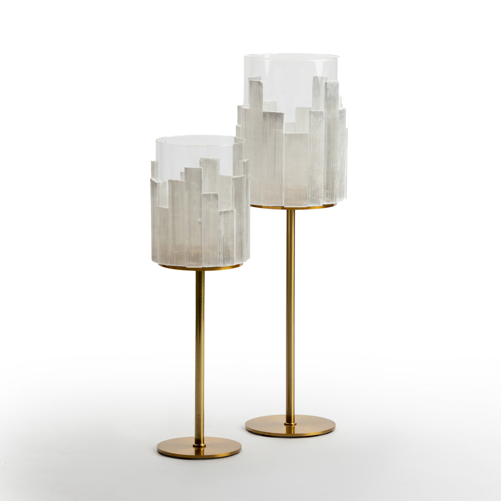 Frosted Candle Stand