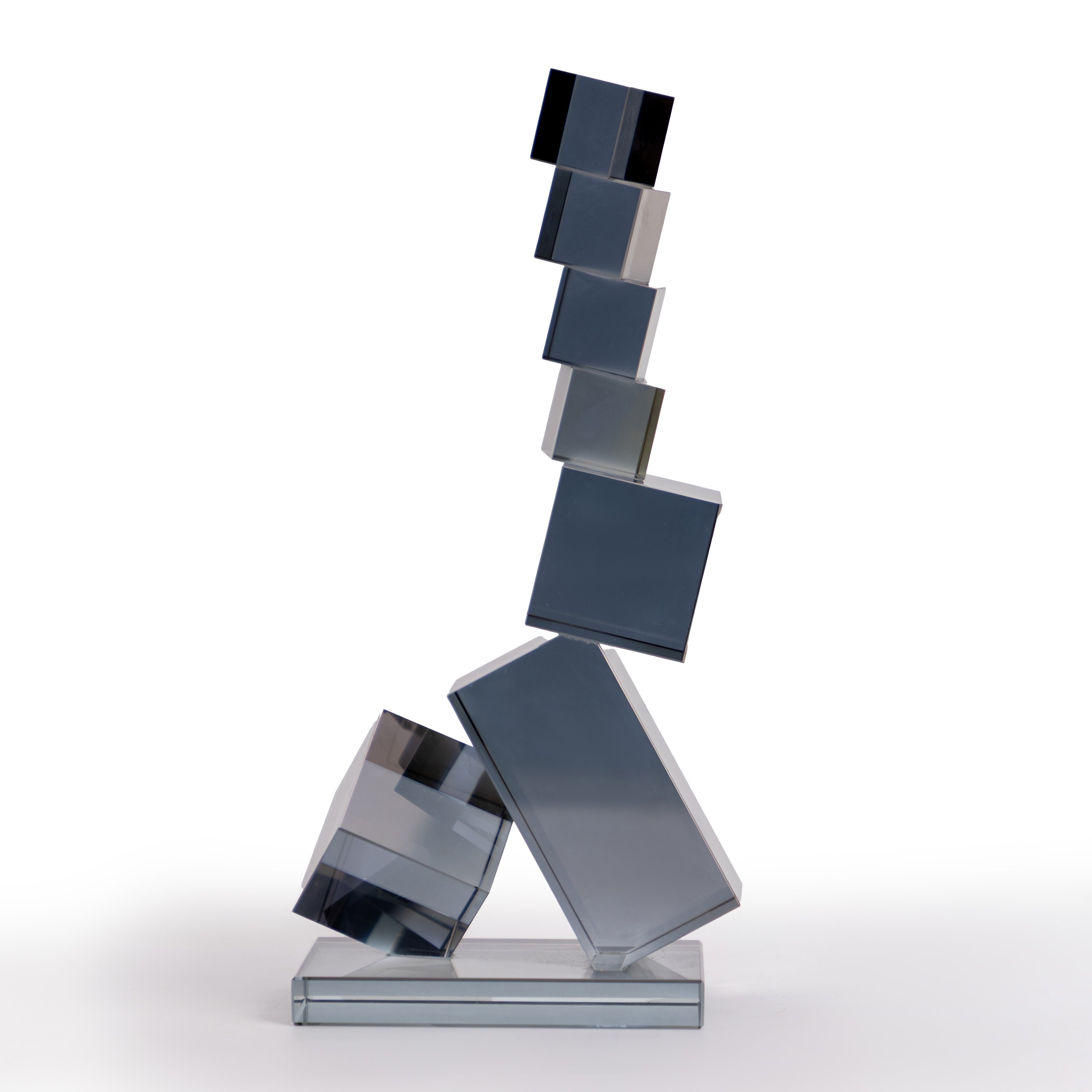 Grey Glass Sculpture