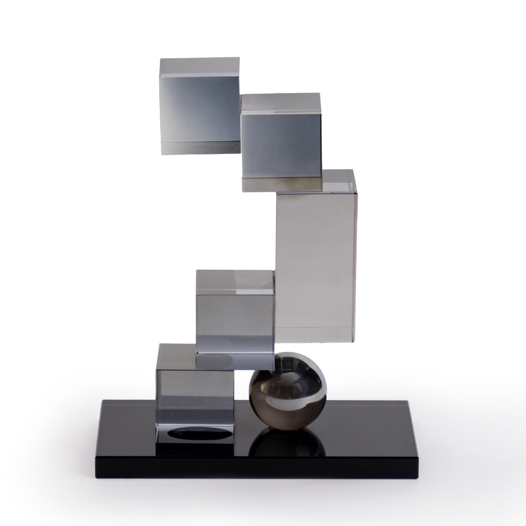 Grey Glass Sculpture