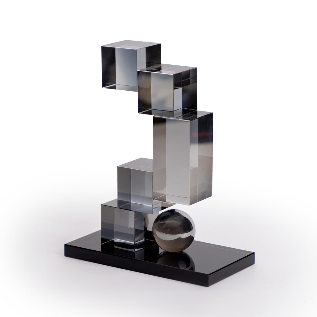 Grey Glass Sculpture